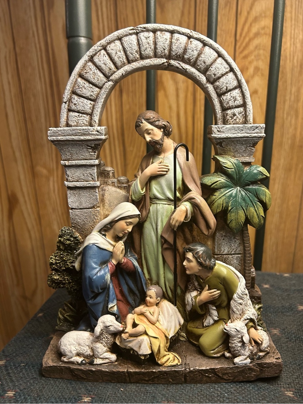 Classic Multicolor Nativity Scene Figurine - Holiday Home Decor